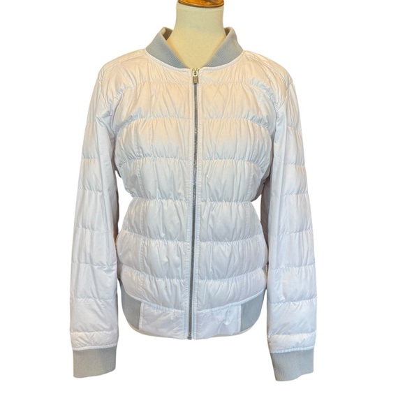 Athleta White Puffer Jacket - Picture 1 of 5